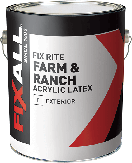 FixAll  Fix Rite Farm & Ranch Exterior Latex Paint Black - 1 Gallon (1 Gallon, Black)