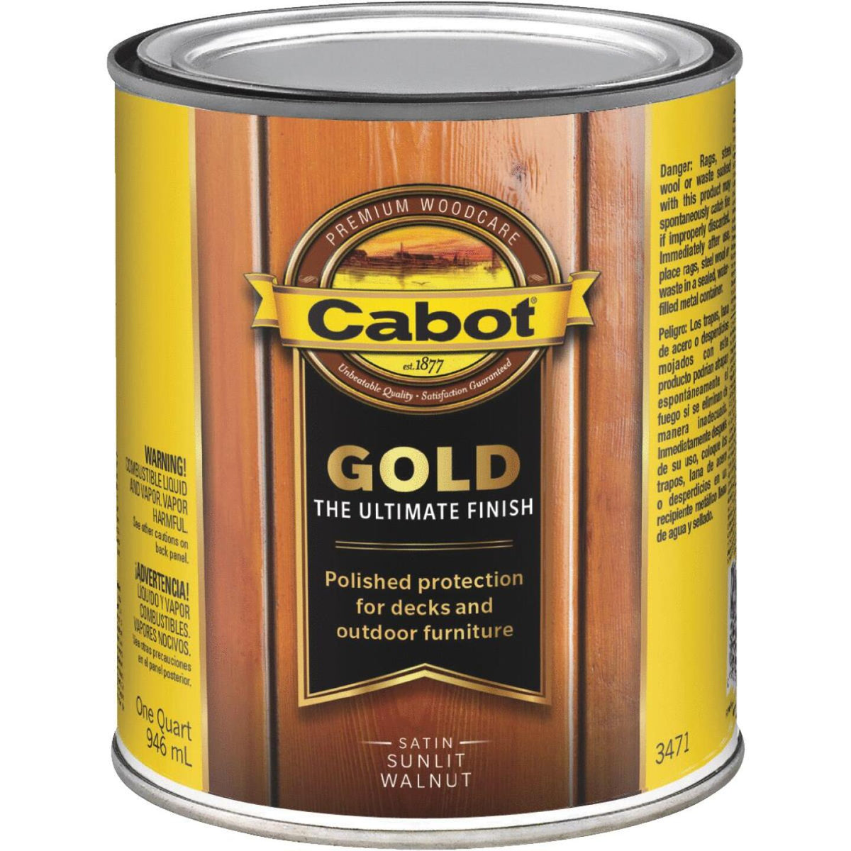 Cabot Gold Exterior Stain Sunlit Walnut 1 Qt Blain Pa Blain Supply Llc 2815