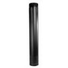 Telescopic Double Wall Stove Pipe, 38-68-In., Matte Black, 6-In.