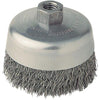 Weiler Vortec 5 In. Crimped 0.02 In. Angle Grinder Wire Brush