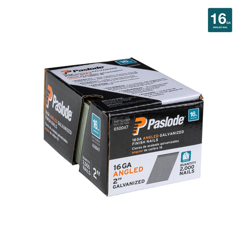 Paslode 16 Gauge Angled Galvanized Finish Nails