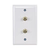 Zenith Dual Coax Wallplate  VW1001WJ2W