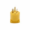 Eaton Cooper Wiring Arrow Hart Straight Blade Plug 20A, 125V Yellow