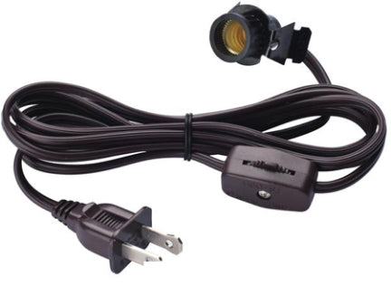 6  BROWN CORD W/SWITCH