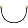 ProSource Bungee Stretch Cord, 10 mm Dia, 32 in L, Polypropylene, Black, Hook End