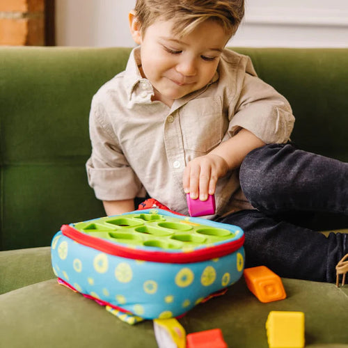 Melissa & Doug Take-Along Shape Sorter Baby and Toddler Toy