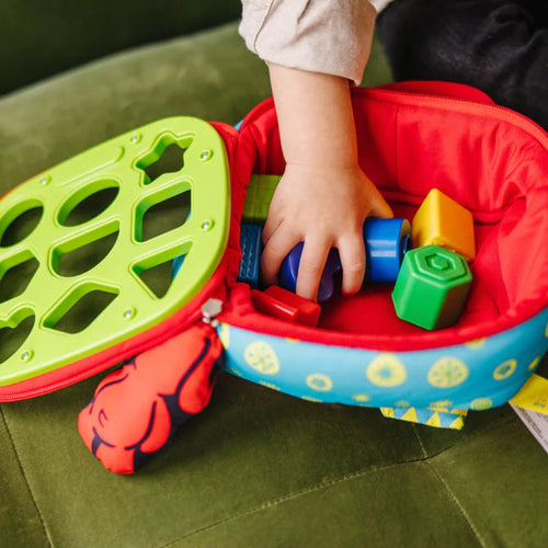 Melissa & Doug Take-Along Shape Sorter Baby and Toddler Toy