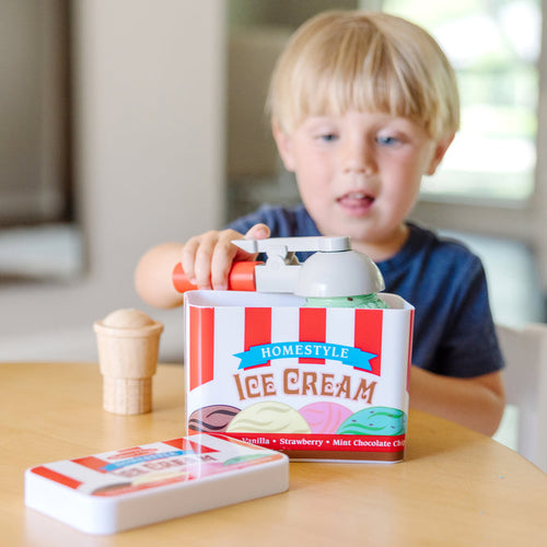 Melissa & Doug Scoop & Stack Ice Cream Cone Magnetic Play Set