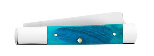 Case Knives Sawcut Jig Caribbean Blue Bone Razor