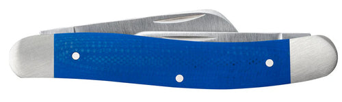 Case Knives Smooth Blue G-10 Medium Stockman with XX Diamond Shield