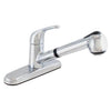 LDR Non-Metallic Construction Single Handle Kitchen Faucet Chrome