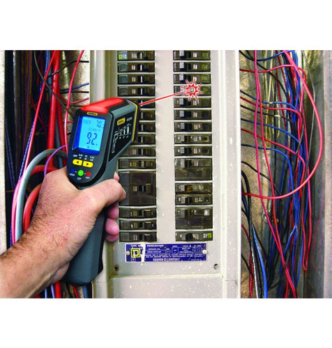 General Tools 8:1 Scanning Infrared Thermometer with Tricolor Light Panel