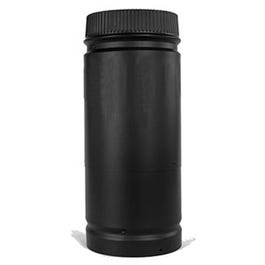 Double Wall Stove Pipe, Adjusts 12-18-In., Matte Black, 6-In.
