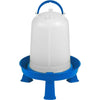 Double-Tuf Poultry Waterer with Legs (1.5 QT, BLUE/WHITE)