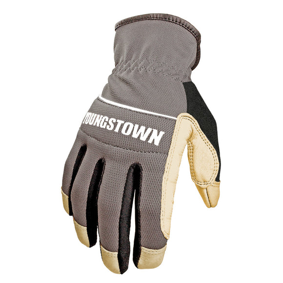 Youngstown Hybrid Plus Performance Glove, Medium, Gray (Medium, Gray)