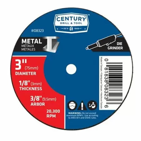 Century Drill And Tool Thick Type 1A Metal Cutting Wheel - 3