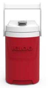 Igloo 1 gal Legend Beverage Cooler, Red & White (1 Gallon, Red & White)