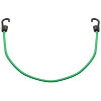 ProSource Bungee Stretch Cord, 8 mm Dia, 32 in L, Polypropylene, Green, Hook End