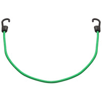 ProSource Bungee Stretch Cord, 8 mm Dia, 32 in L, Polypropylene, Green, Hook End