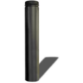 DSP Double Wall Stove Pipe, 6-Inch x 36-Inch Matte Balack Finish