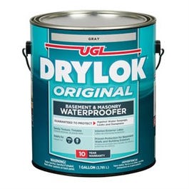 Masonry Waterproofing Paint, Latex Gray, 1-Gal.