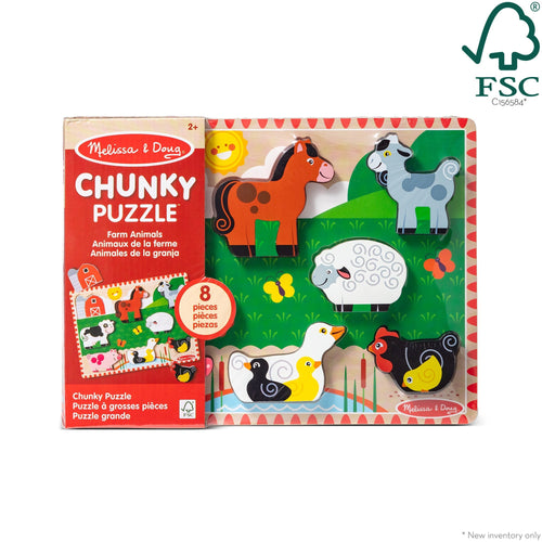 Melissa & Doug Farm Animals Chunky Puzzle