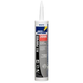 Adhesive Caulk, White, 10-oz.