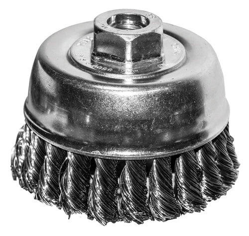 Century Drill And Tool 2-3/4 Knotted Wire Cup Brush 5/8-11 Arbor