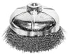 Century Drill And Tool Cup Brush Coarse Crimped 6″ Size 5/8 X 11 Arbor Safe Rpm 4,500