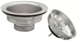 Keeney Heavy Duty 3.5-in Fixed Post Kitchen Sink Strainer Stainless Steel