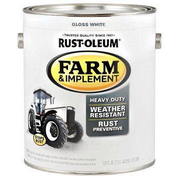 Rust-Oleum 280166 Farm & Implement Finish, Gloss White ~ Gallon