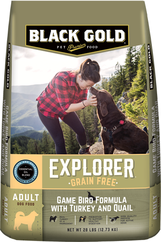 Black Gold Explorer  Grain Free Game Bird Formula With Turkey And Quail