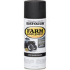 Rust-Oleum 280130 Farm & Equipment Spray Paint, Low Gloss Black ~ 12 oz