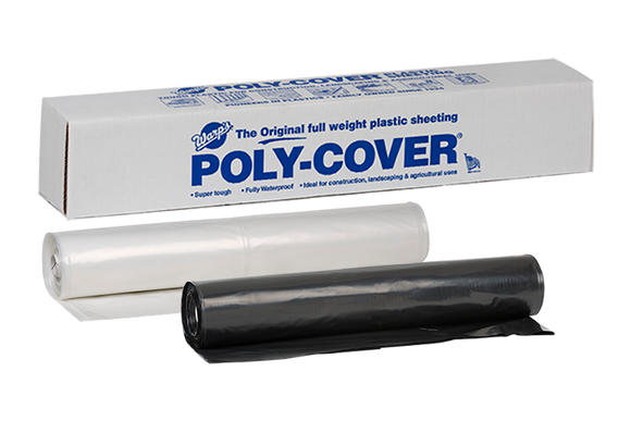 Warp Brothers Poly-Cover® Genuine Plastic Sheeting 28' x 100' x 6 Mil (28' x 100' x 6 Mil, Black)