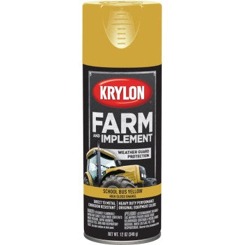 Krylon K01957000 Farm & Equipment Spray Paint, 1957 School Bus Yellow ~ Gal