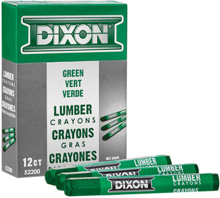 LUMBER CRAYON HEXAGON GREEN