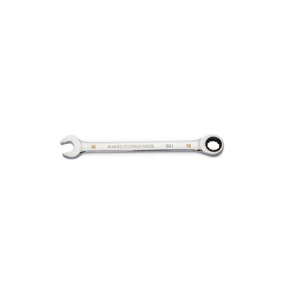 GearWrench 18mm 90-Tooth 12 Point Ratcheting Combination Wrench