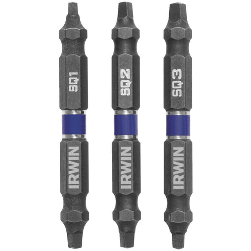 Irwin 3-Piece Impact Square Double-End Screwdriver Bit Set