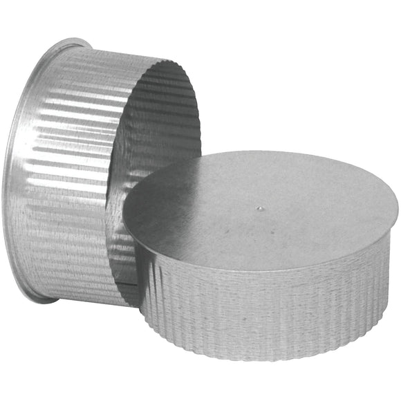 Imperial 30 Ga. 8 In. Galvanized Tee Cap/Plug