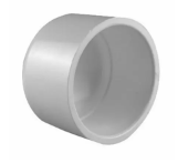 Charlotte Pipe 2 In. Schedule 40 Pressure Slip PVC Cap PVC 02116 1600HA, White