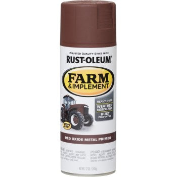 Rust-Oleum 280137 Farm & Implement Spray Primer, Red Oxide ~ 12 oz