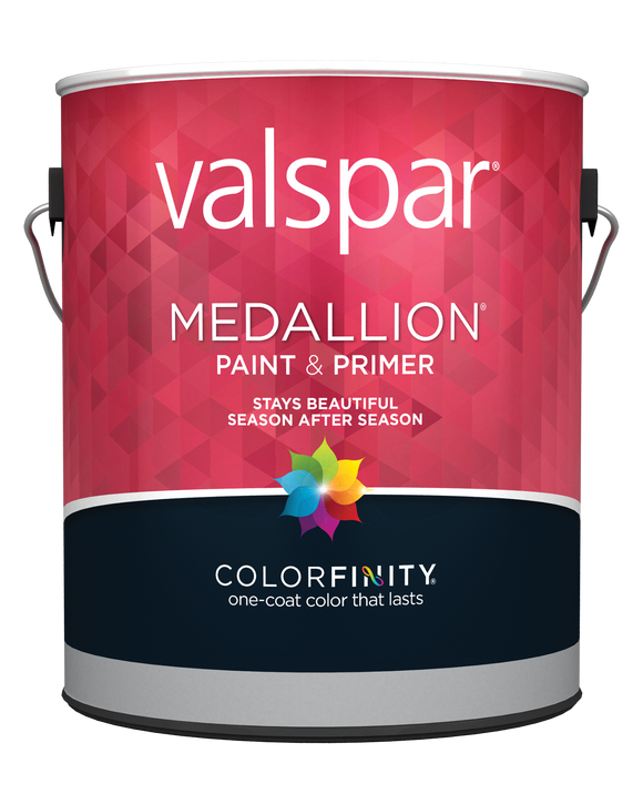 Valspar Medallion® Exterior Paint & Primer 1 Gallon Flat Clear Base (1 Gallon, Flat Clear Base)
